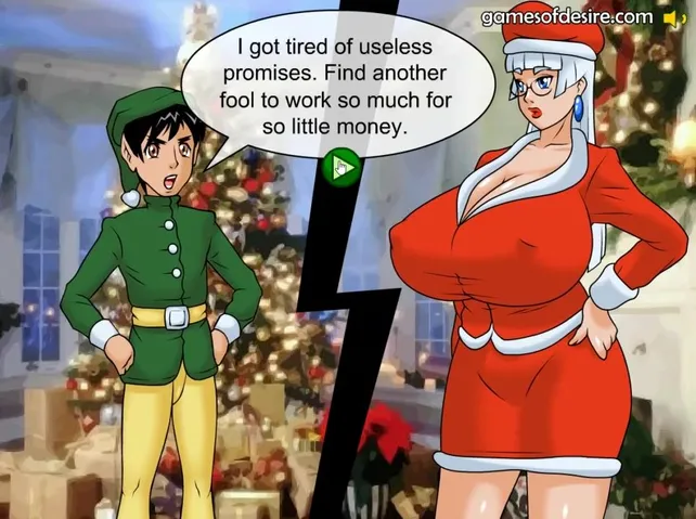 642px x 480px - xmas Animated Game] Christmas Pay Rise - Mrs. Santa Fucks Cheat on 4kPorn. XXX